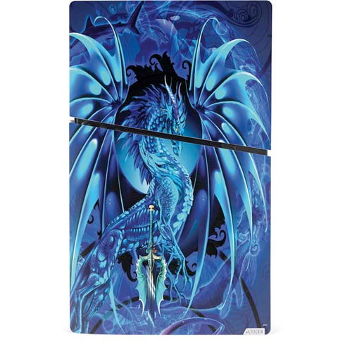 Ice Dragon by Ruth Thompson PS5 Slim Digital Edition Console Skin