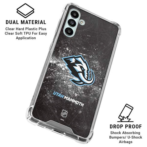 NHL Utah Mammoth Ice Frost Galaxy A13 5G Clear Case