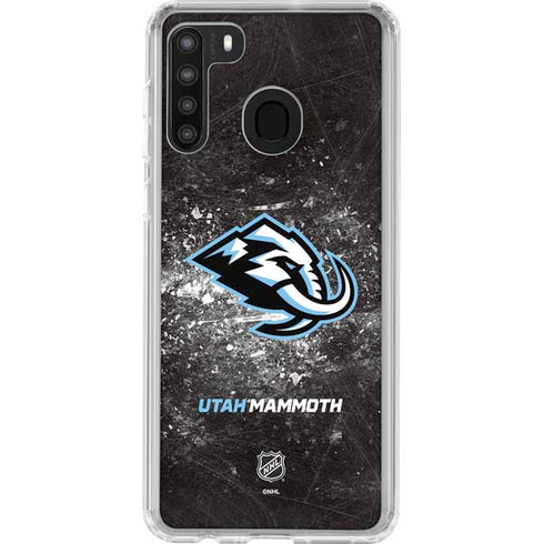 NHL Utah Mammoth Ice Frost Galaxy A21 Clear Case