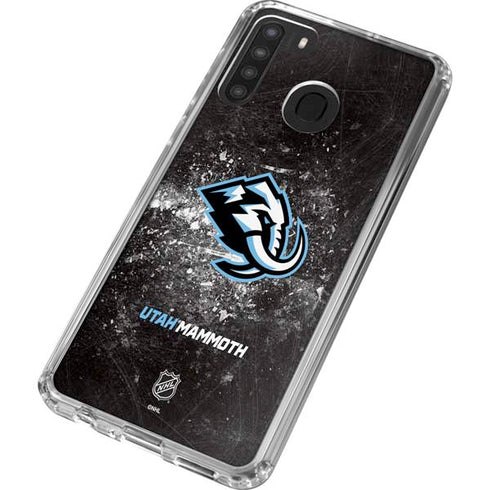 NHL Utah Mammoth Ice Frost Galaxy A21 Clear Case