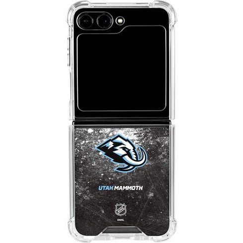 NHL Utah Mammoth Ice Frost Galaxy Z Flip5 5G Clear Case