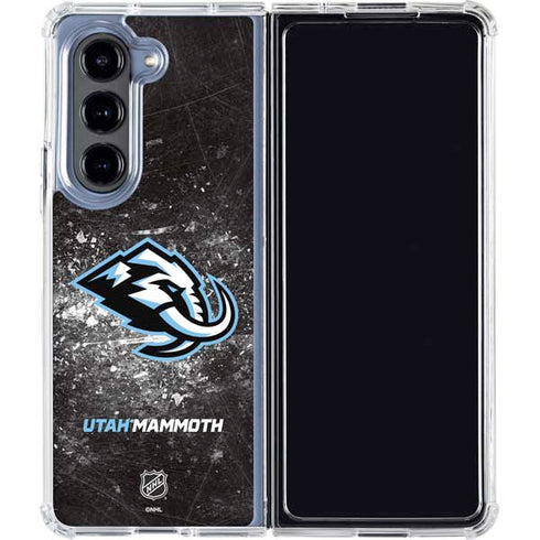 NHL Utah Mammoth Ice Frost Galaxy Z Fold5 5G Clear Case