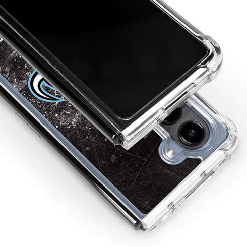 NHL Utah Mammoth Ice Frost Galaxy Z Fold5 5G Clear Case