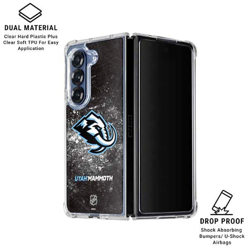 NHL Utah Mammoth Ice Frost Galaxy Z Fold7 Clear Case