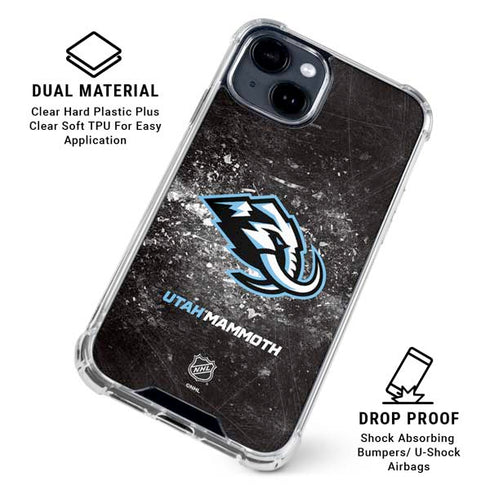 NHL Utah Mammoth Ice Frost iPhone 14 Plus Clear Case