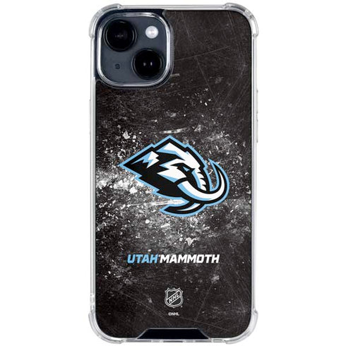 NHL Utah Mammoth Ice Frost iPhone 15 Plus Clear Case