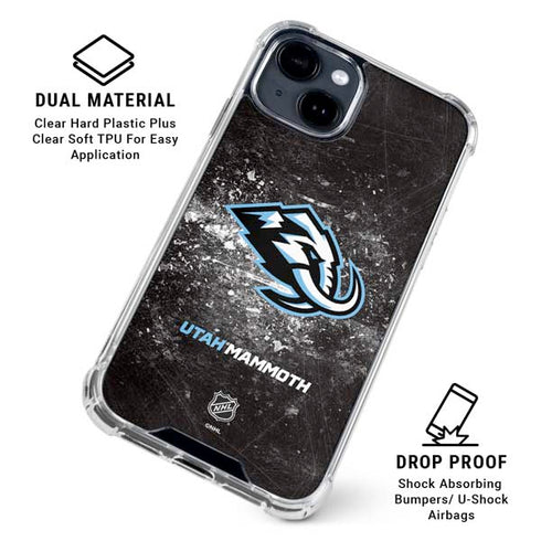 NHL Utah Mammoth Ice Frost iPhone 15 Plus Clear Case