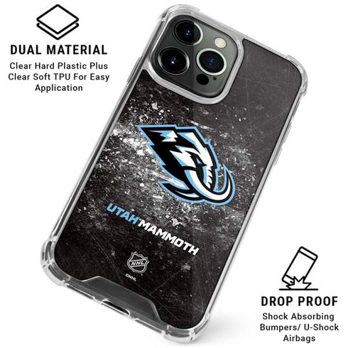 NHL Utah Mammoth Ice Frost iPhone 15 Pro Max Clear Case