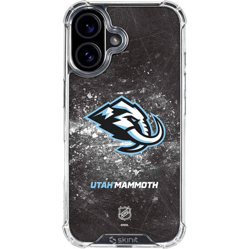 NHL Utah Mammoth Ice Frost iPhone 16 Clear Case