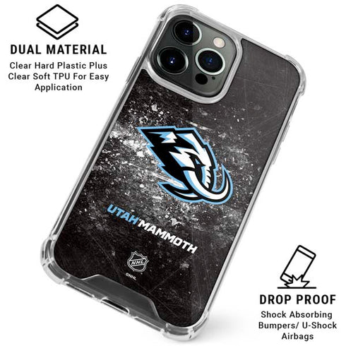 NHL Utah Mammoth Ice Frost iPhone 16 Pro Max Clear Case