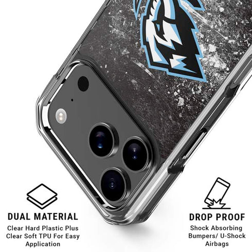 NHL Utah Mammoth Ice Frost iPhone 17 Pro Max Clear Case