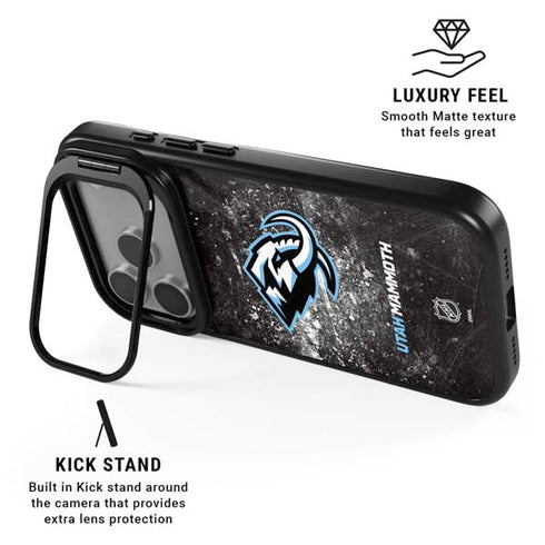 NHL Utah Mammoth Ice Frost iPhone 17 Pro Max Kickstand Case