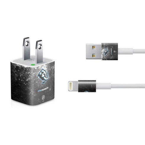NHL Utah Mammoth Ice Frost iPhone Charger (5W USB) Skin