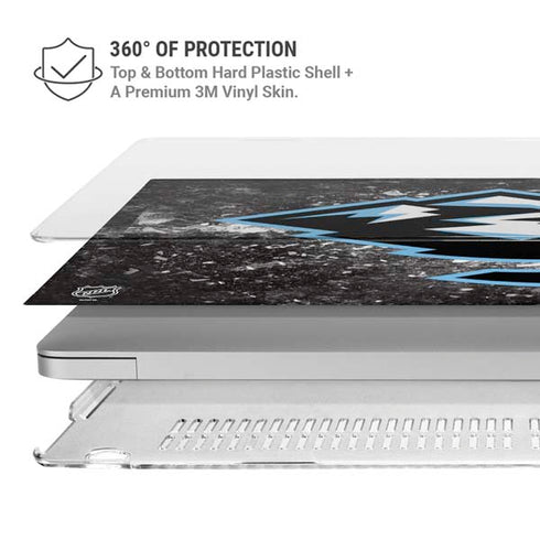 NHL Utah Mammoth Ice Frost MacBook Pro 14in (2021-24) Case plus Skin