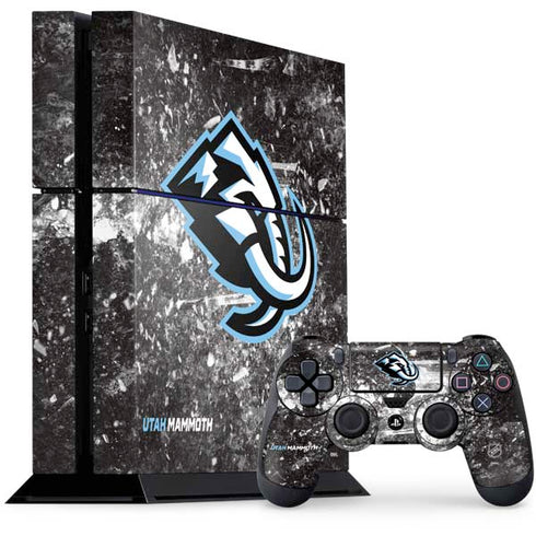 NHL Utah Mammoth Ice Frost PS4 Console and Controller Bundle Skin