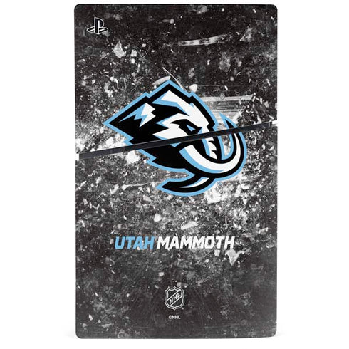 NHL Utah Mammoth Ice Frost PS5 Slim Digital Edition Console Skin