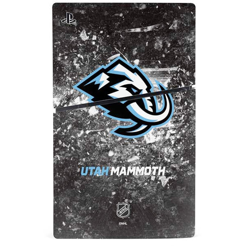 NHL Utah Mammoth Ice Frost PS5 Slim Disk Bundle Skin