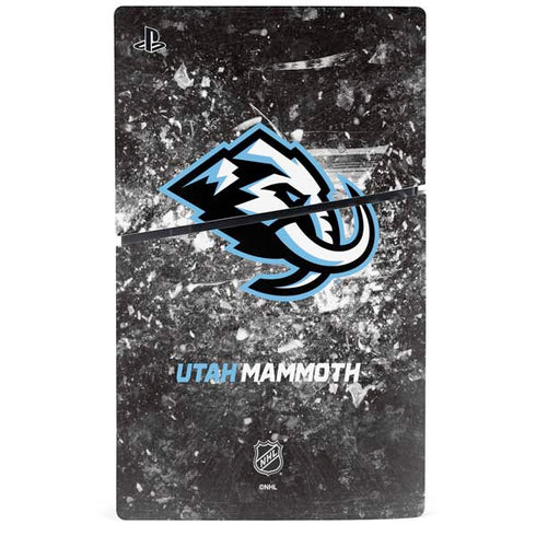NHL Utah Mammoth Ice Frost PS5 Slim Disk Console Skin