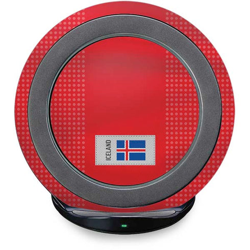 Iceland Soccer Flag Fast Charge Wireless Charging Stand Skin