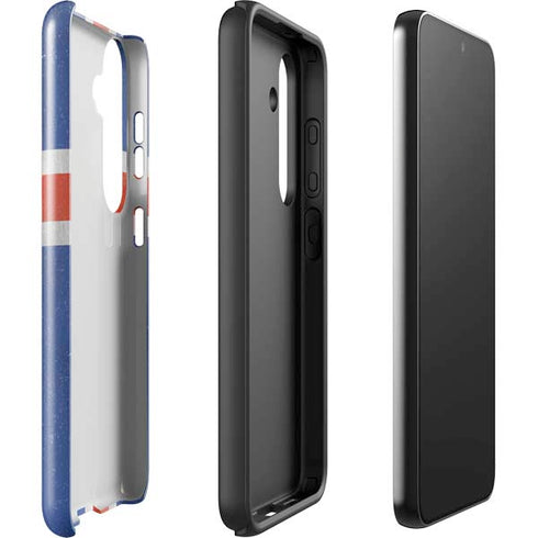 Iceland Flag Distressed Galaxy S25 Plus Impact Case