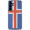 Iceland Flag Distressed Galaxy S25 Clear Case