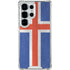 Iceland Flag Distressed Galaxy S25 Ultra Clear Case