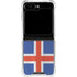 Iceland Flag Distressed Galaxy Z Flip6 Clear Case
