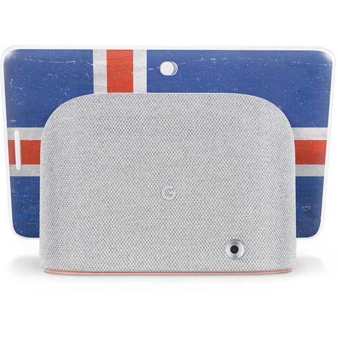 Iceland Flag Distressed Google Home Hub Skin