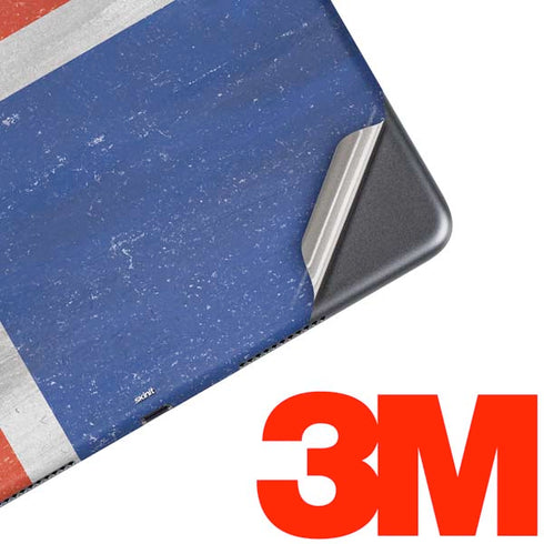 Iceland Flag Distressed iPad Skins