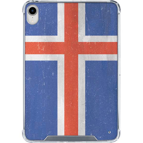 Iceland Flag Distressed iPad 11th Gen (2025) Clear Case