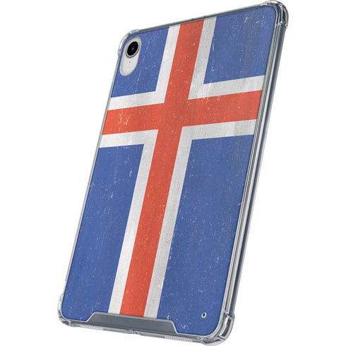 Iceland Flag Distressed iPad 11th Gen (2025) Clear Case