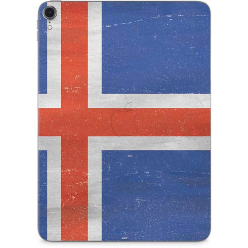 Iceland Flag Distressed Apple iPad Pro Skin