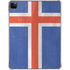 Iceland Flag Distressed iPad Pro 11in (2024) Clear Case