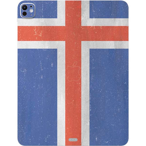 Iceland Flag Distressed iPad Pro 13in M4 (2024) Skin