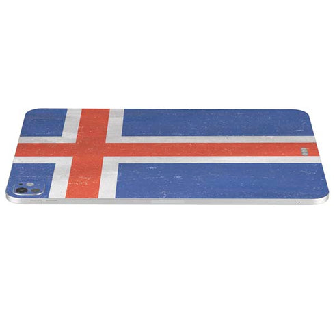 Iceland Flag Distressed iPad Pro 13in M4 (2024) Skin