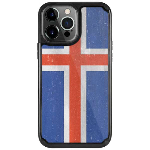 Iceland Flag Distressed iPhone Cases