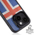 Iceland Flag Distressed iPhone 15 Kickstand Case