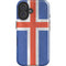 Iceland Flag Distressed iPhone 16 Plus Impact Case