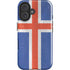Iceland Flag Distressed iPhone 16 Plus Impact Case