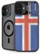 Iceland Flag Distressed iPhone 16 Plus Kickstand Case