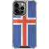 Iceland Flag Distressed iPhone 16 Pro Clear Case