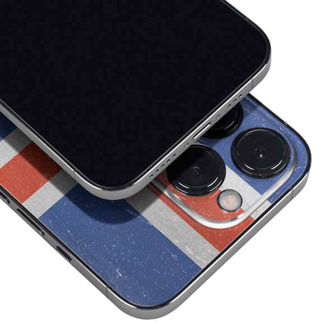 Iceland Flag Distressed iPhone 16 Pro Skin