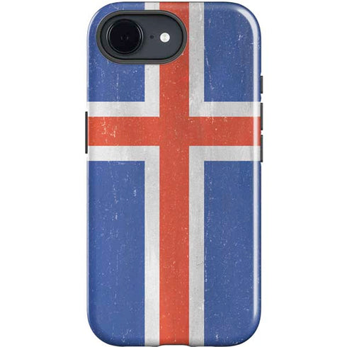 Iceland Flag Distressed iPhone 16e Impact Case