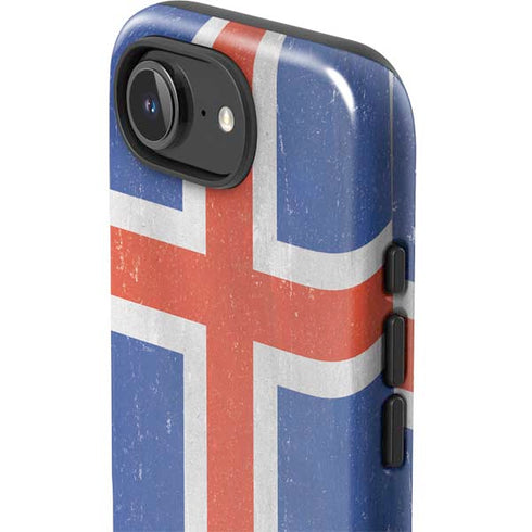 Iceland Flag Distressed iPhone 16e Impact Case