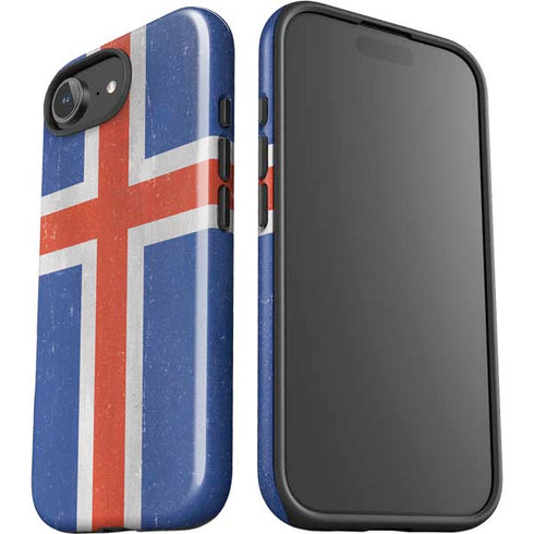 Iceland Flag Distressed iPhone 16e Impact Case