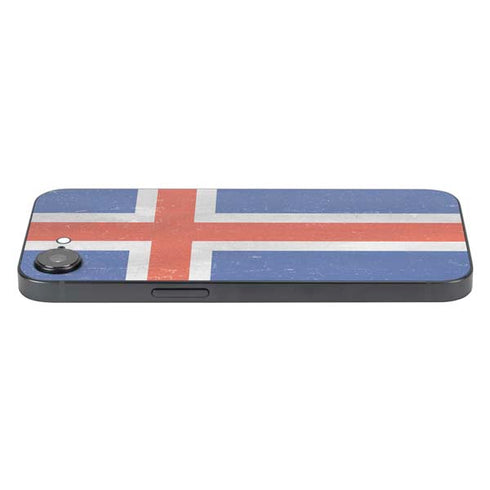 Iceland Flag Distressed iPhone 16e Skin