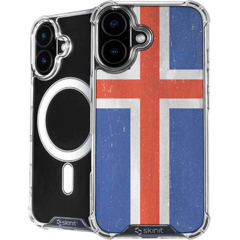 Iceland Flag Distressed iPhone 17 MagSafe Case