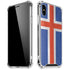 Iceland Flag Distressed iPhone X/XS Clear Case
