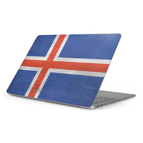 Iceland Flag Distressed Apple MacBook Pro 16-inch Skin