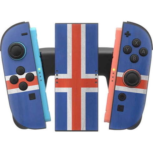 Iceland Flag Distressed Nintendo Switch 2 (2025) Joy-Con Controller Skin